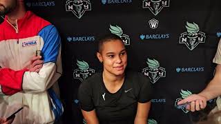 Satou Sabally Reveals the Emotional Team Meeting That Inspired the Liberty Locker Room