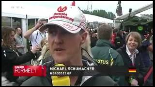 2011 GP von Kanada - Interview mit Michael Schumacher und Sebastian Vettel