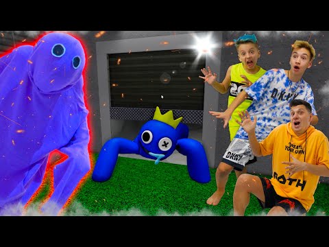 СИНИЙ Монстр Придавлен в ROBLOX Rainbow Friends шт Real Life