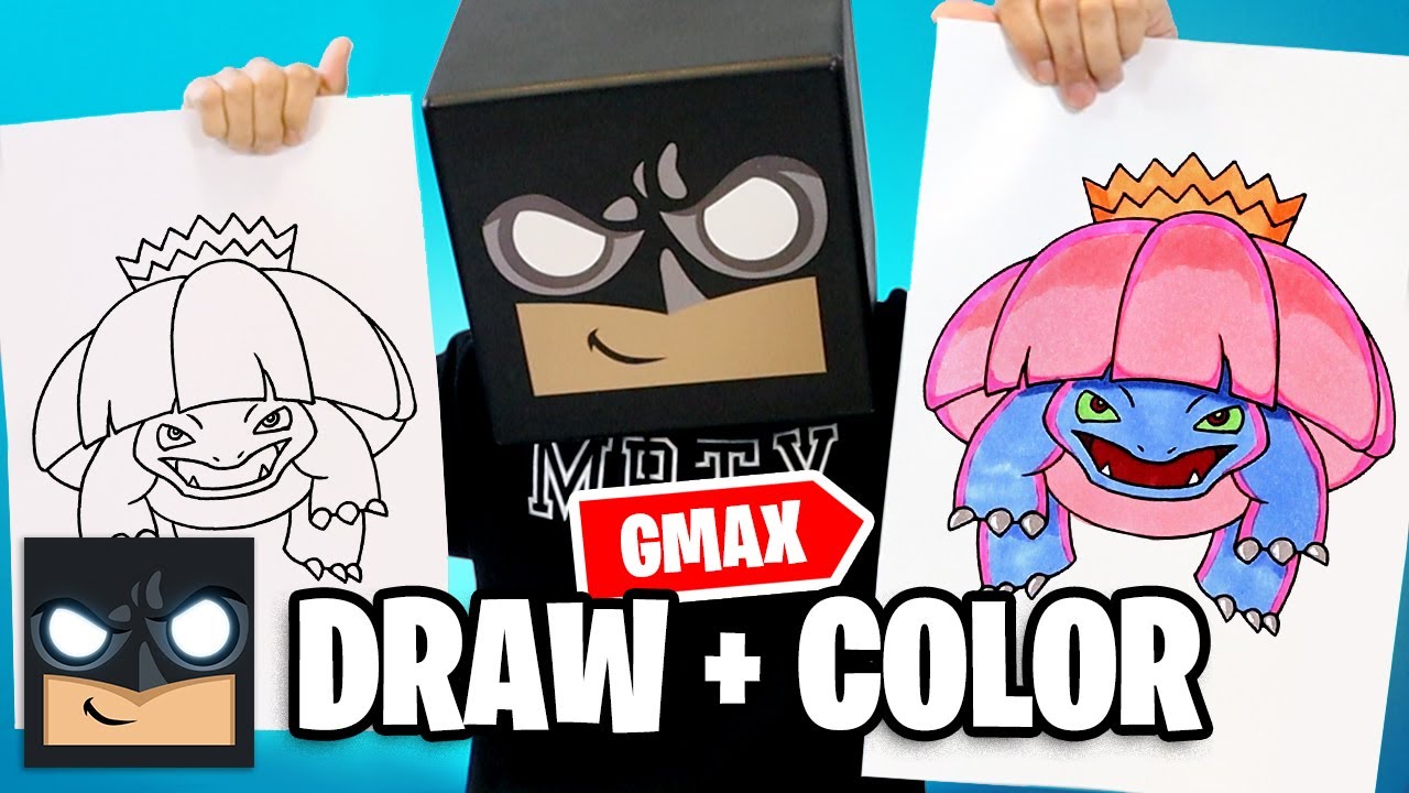 How To Draw Gigantamax Venusaur - Pokemon (Draw + Color)