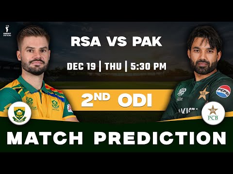 SA vs PAK 2nd ODI PREDICTION | Dream11 Team, Playing 11, Key Players, Pitch Report, WHO WILL WIN?