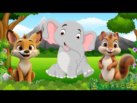 Bustling Animal World Sounds Around Us - Elephant, Fox, Squirrel, Monkey - Animal Sounds
