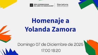 Homenaje a Yolanda Zamora