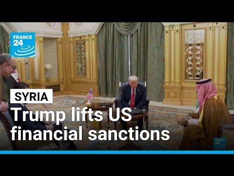YouTube video thumbnail: Trump Lifts US Financial Sanctions Against Syria