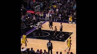 Patrick Beverley does the too small move while down big￼. Sacramento Kings vs Los Angeles Lakers￼