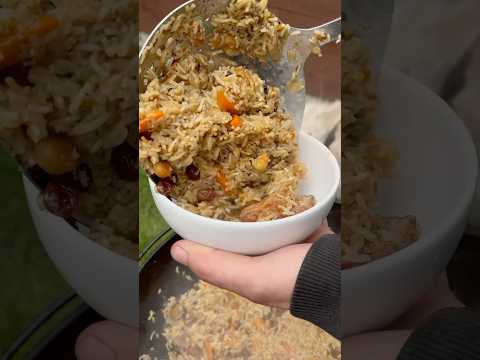 Plov über Feuer im Kazan!
