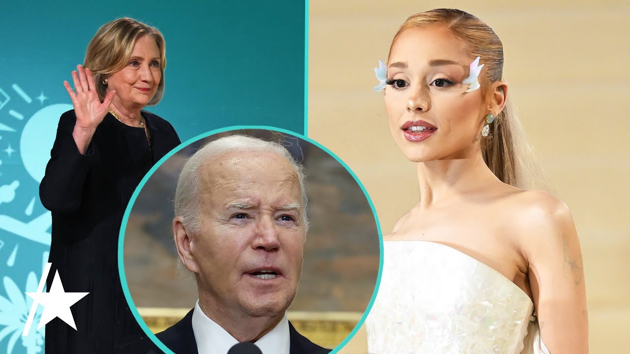 Ariana Grande, Hillary Clinton & More CELEBS REACT To Joe Biden Suspending Reelection Campaign