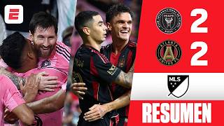 INTER MIAMI de MESSI dejó escapar triunfo y EMPATÓ vs ATLANTA UNITED. Goles CASEMIRO y SUÁREZ | MLS