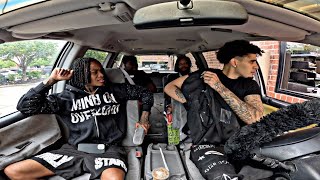 Pulling My Strap 🔫 Out On Drive Thru Workers With The Gang In The Car..