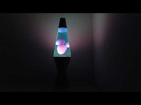 5-hour Real Lava Lamp (blue, purple, nighttime)