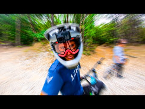 I FOLLOW HIM ON THESE CRAZY MOUNTAIN BIKE TRAILS 🔥😍 (POV)