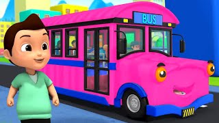 Wheels on the Bus | Preschool Sing-Along and Learning Rhyme