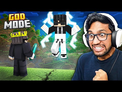 PRANKING SENPAI SPIDER USING GOD MODE IN MINECRAFT !