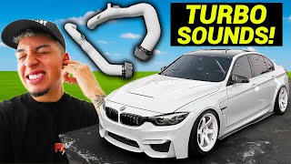 MY BMW M3CS SOUNDS CRAZY! INSTALLING FRONT MOUNT INTAKES!