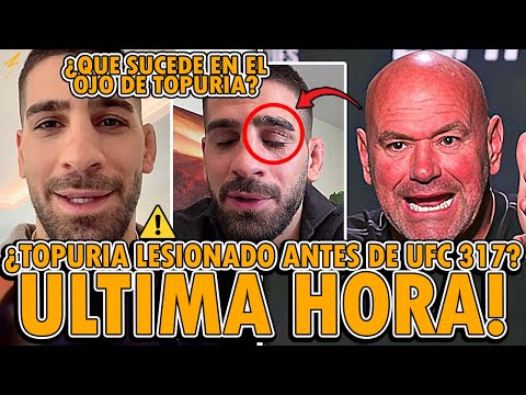 ⚠️¡ALERTA TOPURIA PREOCUPA POR LESION TRAS VERSE CICATRIZ EN SU OJO! ¡VOLKANOVSKI ELOGIA A TOPURIA!