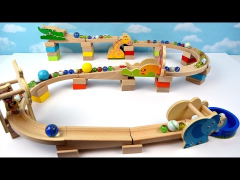 Toddler Learning - Learn Colors with Imaginarium Safari Marble Maze Run Race