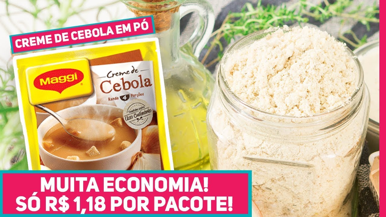 Economize MUITO dinheiro fazendo CREME DE CEBOLA EM PÓ CASEIRO para