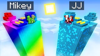 Mikey Family RAINBOW vs JJ Family STORM CHUNK Survival Battle in Minecraft (Maizen)