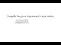 Trigonometric Functions and Identities