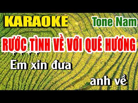 Rước Tình Về Với Quê Hương Karaoke Nhạc Sống Tone Nam – Nhạc Sống Minh Công