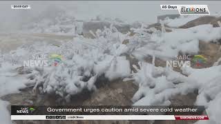 YouTube video thumbnail: Government Urges Caution Amid Severe Cold Weather