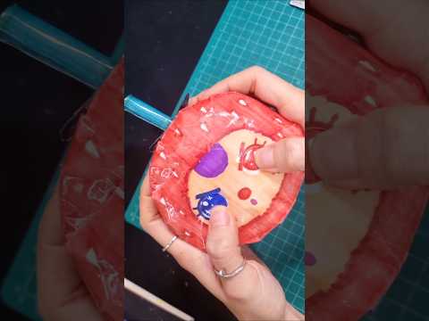 ทำสกุชชี่เบบี้ทรีผลไม้ตาสองสีตากลิ้ง360องศา​ #สกุชชี่ #babythree #เบบี้ทรี #squishy​#howto​ #diy​