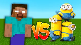 Herobrine vs the MINIONS in Minecraft