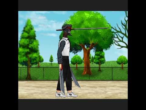 Chainsaw man, Power, Pochita, Cat (Meowy) vs Katana man