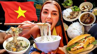 I Only Ate STREET FOOD for 24 Hours in VIETNAM!
