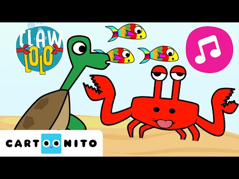 Chanson zinzin 🎵 Danse animaux aquatiques 🌊 | Chansons pour enfants | Clawlolo 🦀 | @CartoonitoFrance