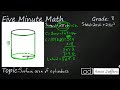Surface Area and Volume of Cylinders