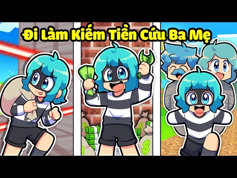 VÌ BA MẸ BỊ BẮT CÓC NÊN YUMMIE PHẢI LÀM TRỘM TRONG MINECRAFT*YUMMIE KIẾM TIỀN 🤩