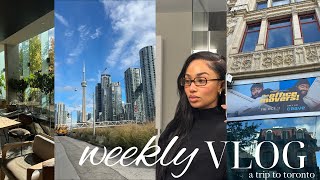 a trip to toronto, my bf's show premiere + more | weekly vlog