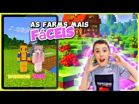 Construí as 5 FARMS mais FÁCEIS do MINECRAFT !! #minecraft #farm #viralvideo #construção #funny