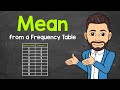 Understanding Mean from a Frequency Table