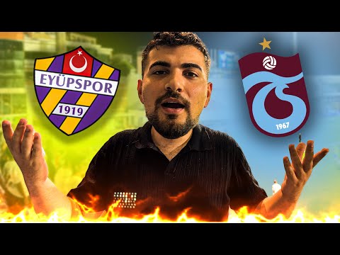 EYÜP VE TRABZONLULAR TRİBÜNDE ATIŞTI ORTAM GERİLDİ ! | Eyüp FK 0-0 Trabzonspor Stad Vlog