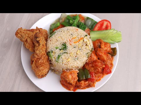 রেস্টুরেন্ট এর চেয়েও বেশি স্বাদে তৈরি চাইনীজ রেসিপি। Fried Rice | Chicken Curry | Chinese Vegetable