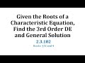 Complex Roots and Differential Equations