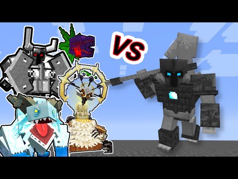 Nameless Guardian Vs. Mowzie's Mobs in Minecraft