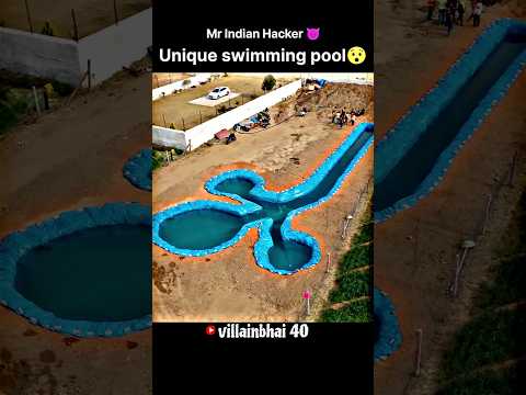 Unique swimming pool 😯//Built//#mrindianhackre #shorts