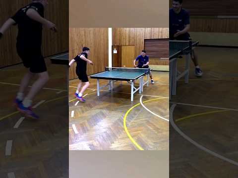 Here's what happens when an amateur tries his best serve on a pro 😅🏓 #shorts #tabletennis