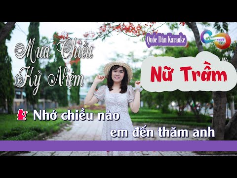Karaoke Mưa Chiều Kỷ Niệm | Slow | Tone Nữ Trầm (A#,Tp:) | Quốc Dân Karaoke