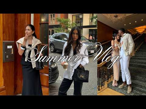 summer vlog ♡ traveling to Boston, Four Seasons Hotel, dinner date, shopping, walks in the park