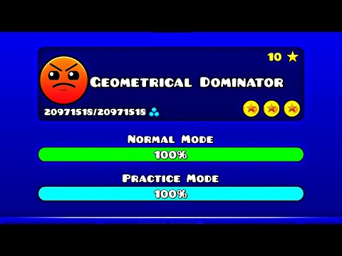 Geometrical Dominator! All Coins 100% Complete :)Geometry Dash