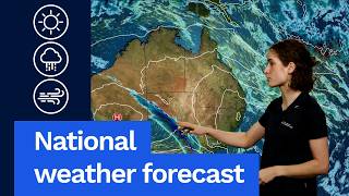 National Weather Forecast: Windy and rainy in the south-east. Cool day in the west