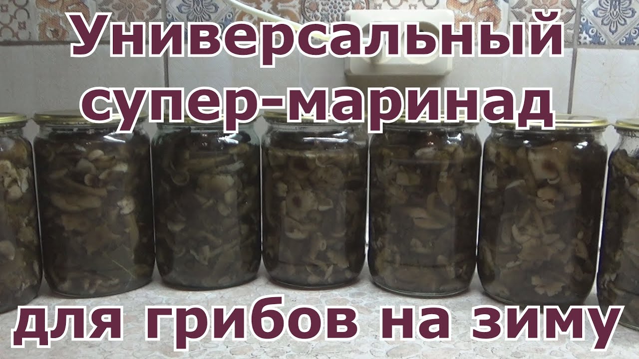 Универсальный маринад для любых грибов на зиму. Маринованные опята без стерилизации быстро и вкусно