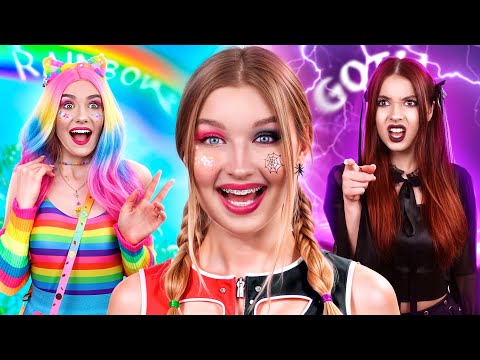 Goth Babysitter vs Rainbow Babysitter! Who is The World's Worst Babysitter?