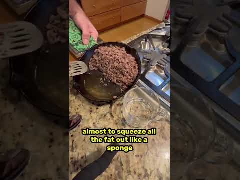 How to remove the fat from ground beef