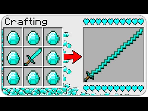 HOW TO CRAFT a CURSED DIAMOND SWORD in Minecraft? SECRET RECIPE *WOW*