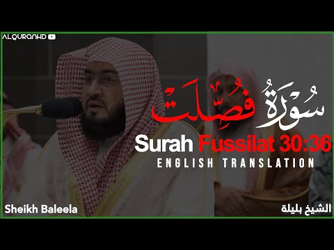 Surah Fussilat [30-36] - Sheikh Baleela with Translation سورة فصلت - الشيخ بليلة